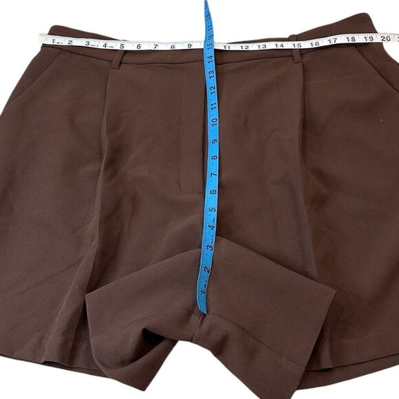 Abercrombie & Fitch Tailored Shorts Size XL Brown Pockets Women's - Picture 3 of 11